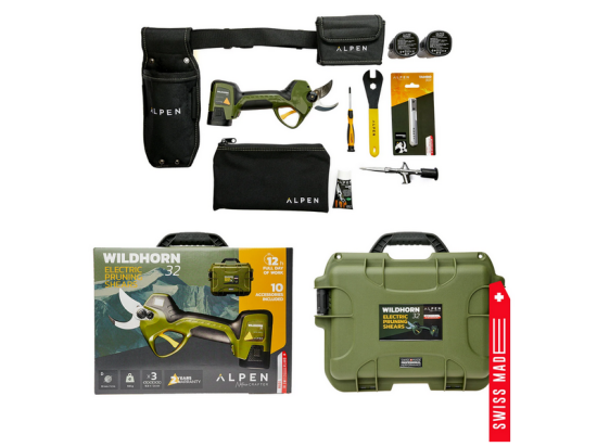 WILDHORN 32 - Swiss electric pruner with FELCO blade 3x battery