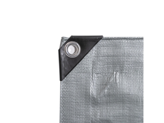 Tarpaulin 110g/m2, Universal, Silver/Green, Various Sizes