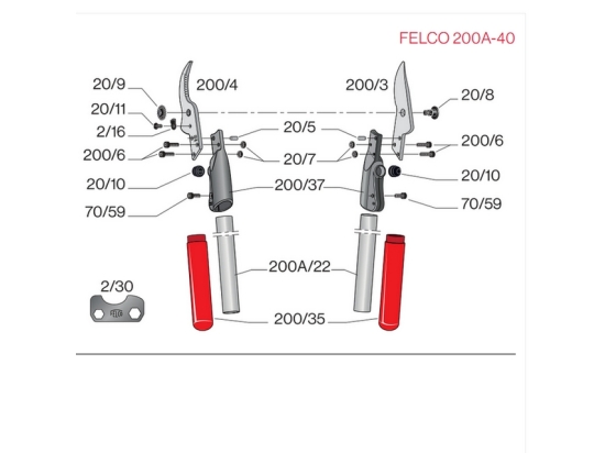 Felco 200A-40 professional two-handed loppers