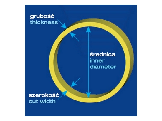 Rubber band, diameter 8cm, width 6mm