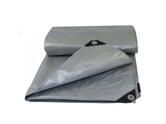 Tarpaulin 110g/m2, Universal, Silver/Green, Various Sizes