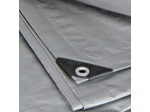 Tarpaulin 260g/m2, Universal, Silver and Black, Various Sizes