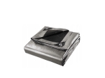 Tarpaulin 260g/m2, Universal, Silver and Black, Various Sizes