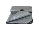 Tarpaulin 110g/m2, Universal, Silver/Green, Various Sizes
